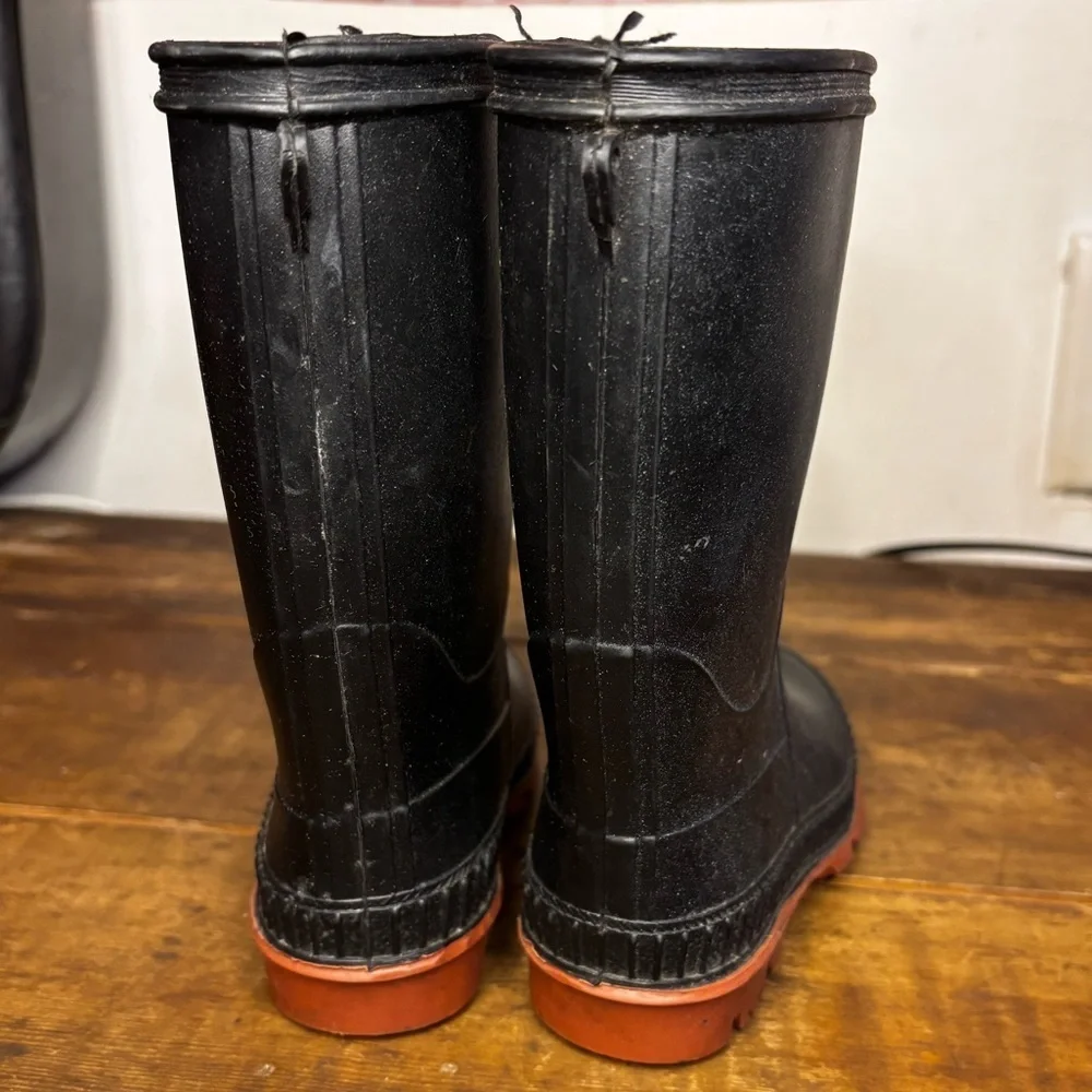 Kids Black Rain & Snow Boots